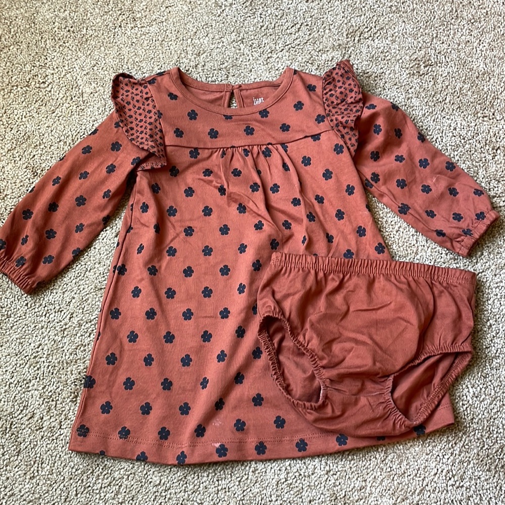Dress with diaper cover